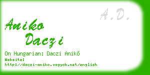 aniko daczi business card